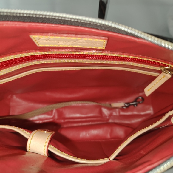 Dooney and Bourke Kimberly Black Pebble Leather with Tan Accents - Picture 11 of 15